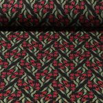 Gobelin - Clochettes Noir Rouge