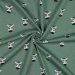 Alpenfleece - Groene zebra gezichten