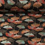 Gobelin - Jacquard Shalimar Ginkgo Schwarz
