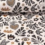 Gobelin - Jacquard Magisches Auge Ecru