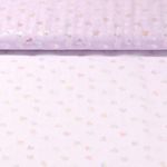 Tulle - Coeurs arc-en-ciel Lilas