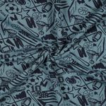 Sweat - Balsport Petrolblauw Melange Geborsteld