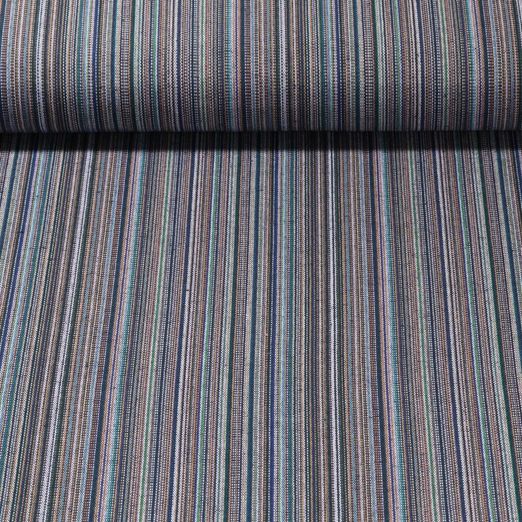 Canvas Jacquard - Mexiko Streifen Blau