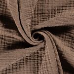 Mussola sostenibile - Quattro veli marrone