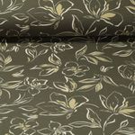 Sommersweat - French Terry Digitaldruck Blumen Grün