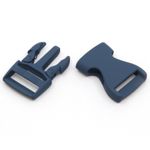 Boucle clip 25mm métal Bleu pétrole D103-2