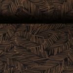 Viskosejersey - Palmenwedel Schwarz Taupe