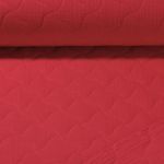 Baumwoll Musselin Gesteppt - Uni Magentarot