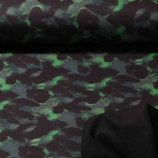 Softshell - Digitaldruck Camouflage Grün