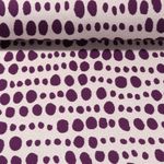 Bio Jersey - Hamburger Liebe Jacquard Queens United Forever Grau Lila