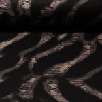 Jersey romanite - Abstrait Noir Beige-0