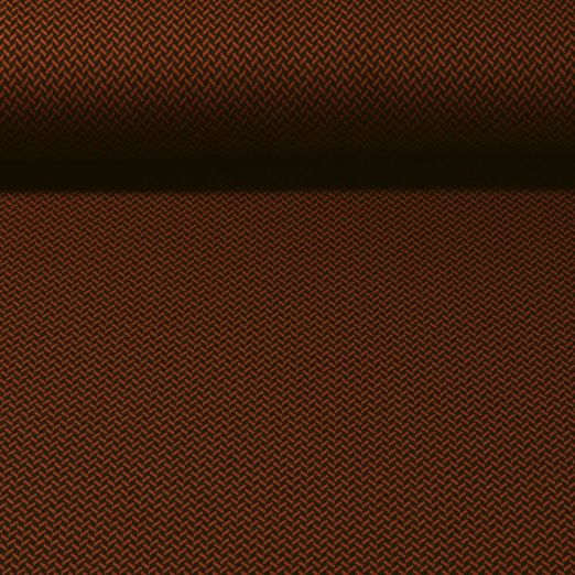 Tissu mode - Jacquard Motif de tressage Rouge brique