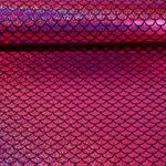 Faschingsstoff - Meerjungfrau Foliendruck Pink