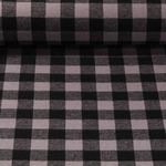Tissu mode - Carreaux bûcheron Gris