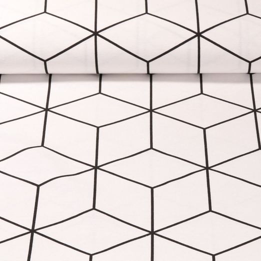 Canvas - Geo Groß Wollweiß