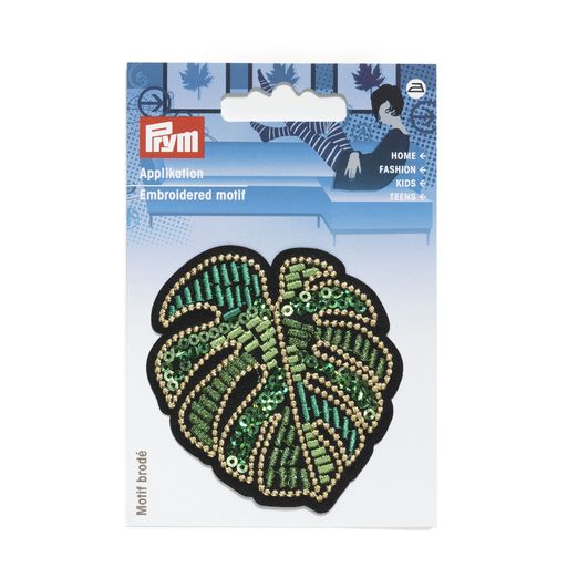 PRYM Patch Monstera Pailettes