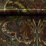 Modestoff - Satin Paisley Braun