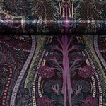 Modestoff - Satin Paisley Navy