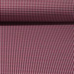 Modestoff - Jacquard Kleiner Hahnentritt Fuchsia