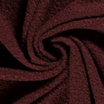 Mantelstof - Bouclé Uni Wijnrood