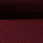 Tissu manteau Erni - Bouclette Uni Rouge vin-0