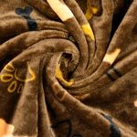 Pile Morbido Doubleface - Zampe e Ossa Marrone