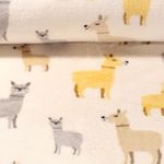 Polaire ultra douce - Double face Alpagas Ecru