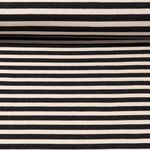 Sweat - Rayures Look Vintage Gratté Noir Ecru 10mm