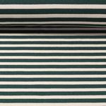 Sweat - Streifen Vintage Look Angeraut Grün Ecru 10mm