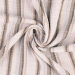 Mousseline Coton - Double Gaze Rayures Grises