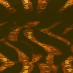 Jersey romanite - Abstrait Noir Jaune