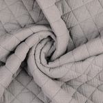 Mussola di cotone - Grigio trapuntato nero 35 mm