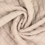 Mussola di cotone trapuntata beige blu 35mm