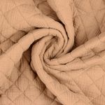 Mussola di cotone trapuntata arancione beige 35mm