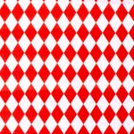 Tela de Carnaval – Rombos Rojos y Blancos