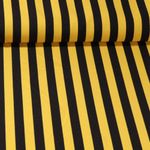 Faschingsstoff - Streifen Gelb Schwarz