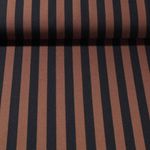 Faschingsstoff - Streifen Braun Schwarz