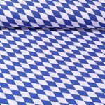 Faschingsstoff - Bayern Rauten Blau Weiß