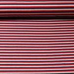 Jersey - Rayures Rouge Multicolore Teinté dans la masse