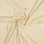 Ribbad trikå i viskos - Ecru