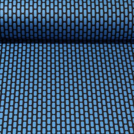 Tissu Albstoffe - Collection Performance - Pois Bleu