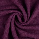 Panno di lana infeltrita - melange melanzana