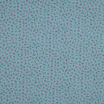 Šifon - tyrkysové kvítky Šifon - tyrkysové kvítky