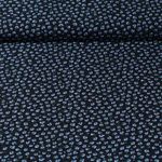 Chiffon - Blümchen Navy