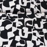 Viskose - Abstrakt Schwarz