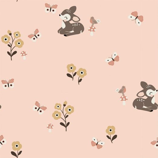 Jersey - Süßes Bambi Zartrosa