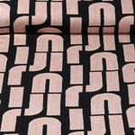 Viskosejersey - Graphikdesign Taupe