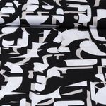 Viskose - Graphisch Schwarz Sand