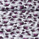 Viskose - Blätter Weiß Cyclam