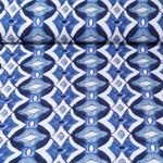 Viscose - Formes Bleu foncé